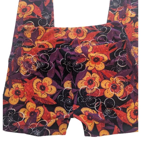 LuLaRoe OS Leggings Floral Autumn Print – One Size - Picture 5 of 10
